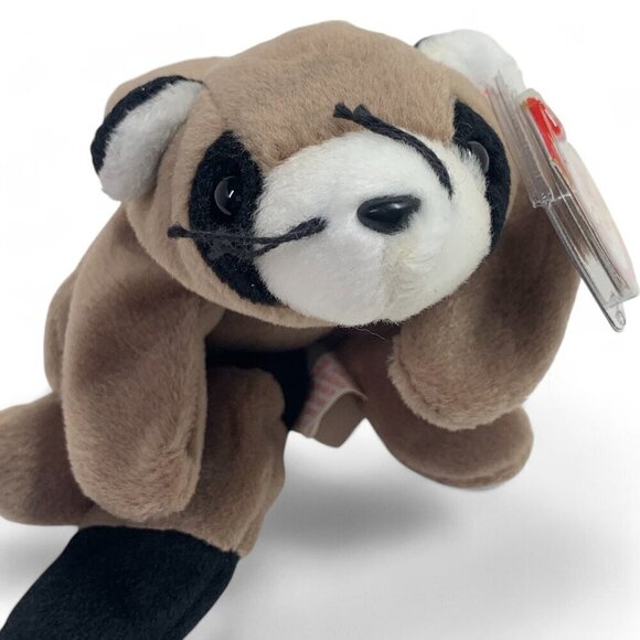 TY Beanie Babies "Ringo" The Raccoon 8" Plush Toy Collectible 1995 NWT - Picture 6 of 6